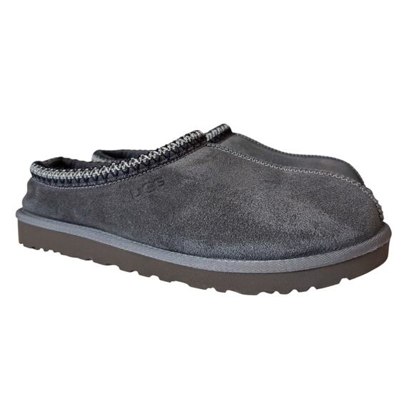 Ugg Men's Tasman Slippers Slip On Gray Suede Upper Comfort Loungewear Cozy Relax - Picture 1 of 10
